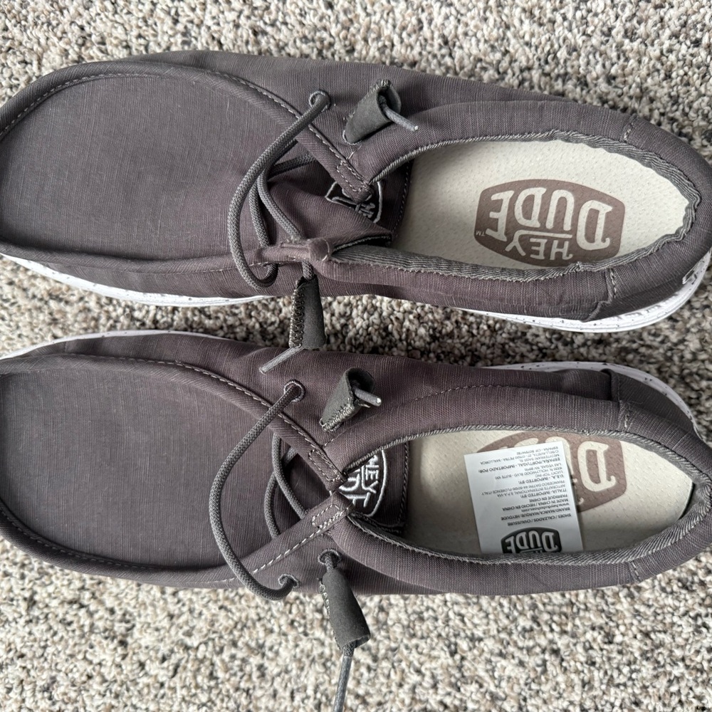 Hey Dude Men's Dark Gray Loafers